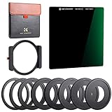K&F Concept 100x100mm Square ND Filter Kit ND1000 (10 Stop) + 1x Filter Holder + 8 x Filter Rings with 28 Multi-Layer Coatings Compatible with Canon Nikon Camera Lens