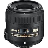 Nikon AF-S DX Micro-NIKKOR 40mm f/2.8G Close-up Lens for Nikon DSLR Cameras