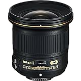 Nikon AF-S FX NIKKOR 20mm f/1.8G ED Fixed Lens with Auto Focus for Nikon DSLR Cameras