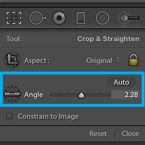 lightroom straighten module